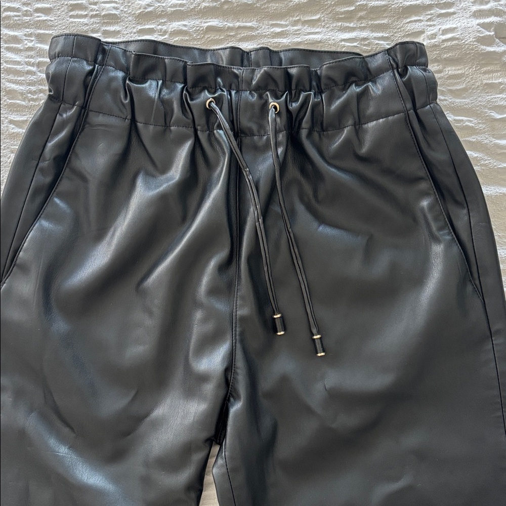 Zara Black Paperbag Waist Ankle Pants - Picture 4 of 9